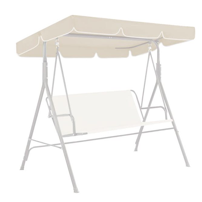 Daszek na huśtawkę 145x210cm ecrue