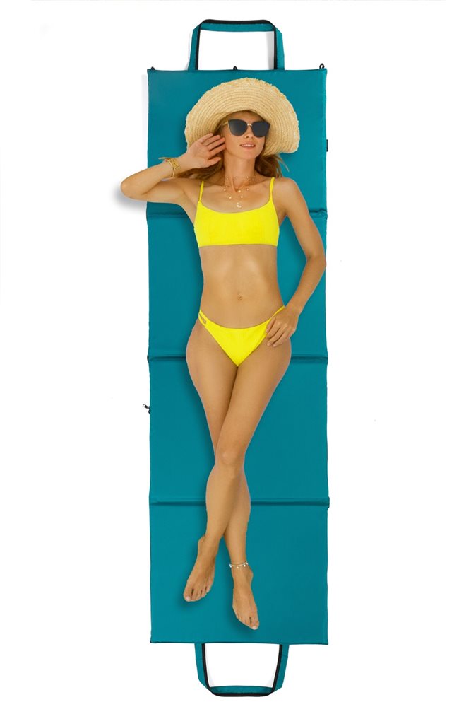 Mata plażowa rozpinana na kamieniste plaże 200x62cm wzór morski