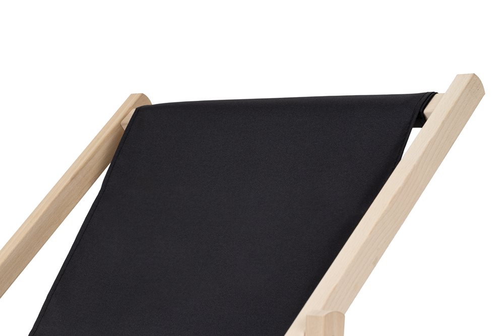 Wymienne siedzisko do leżaka ogrodowego 120x44cm CZARNE