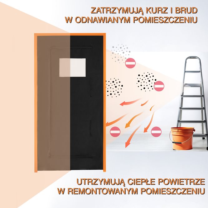 Drzwi remontowe z oknem