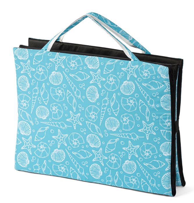 Mata plażowa rozpinana na kamieniste plaże 200x62cm wzór muszelki