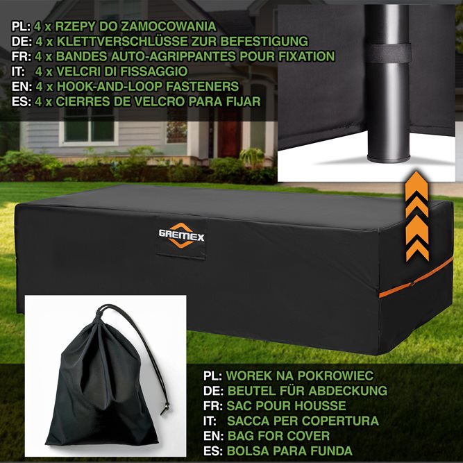 Pokrowiec na meble ogrodowe 150x150x120cm