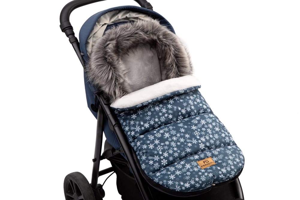 Śpiworek dla dziecka do wózka gondoli fotelika snieżynki+mufki