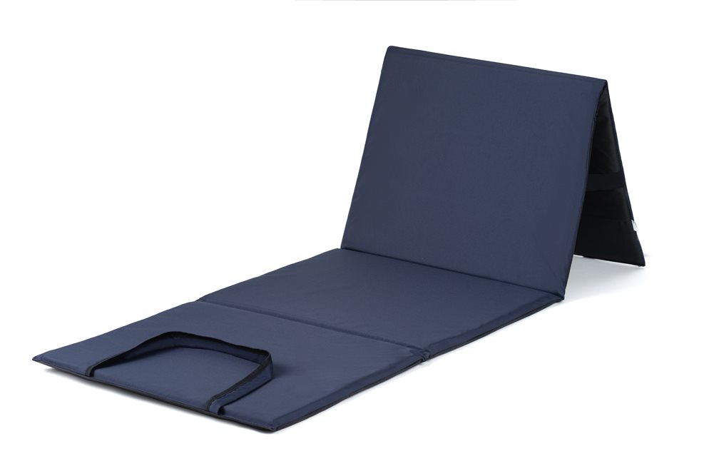 Mata plażowa rozpinana na kamieniste plaże 200x62cm wzór granatowy