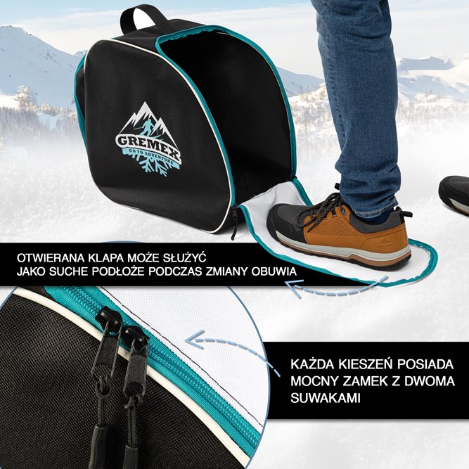 Pokrowiec BASIC na buty narciarskie, rolki neon