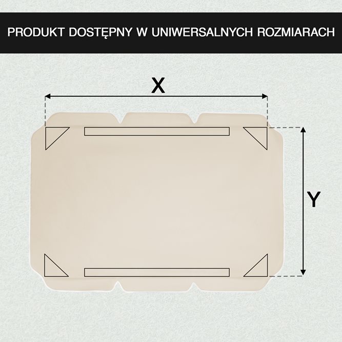 Daszek na huśtawkę 120x230cm ecrue