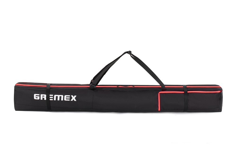 Pokrowiec na narty Premium czarno-różowy 160/180cm