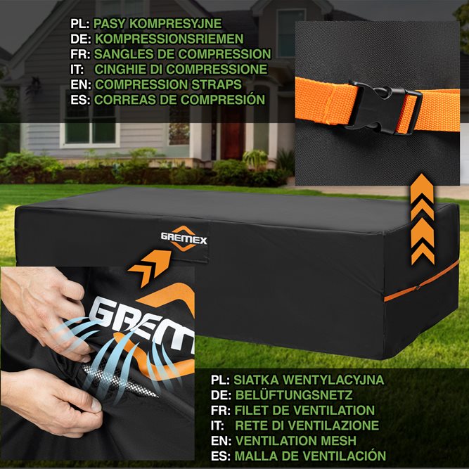 Pokrowiec na meble ogrodowe 180x120x75cm