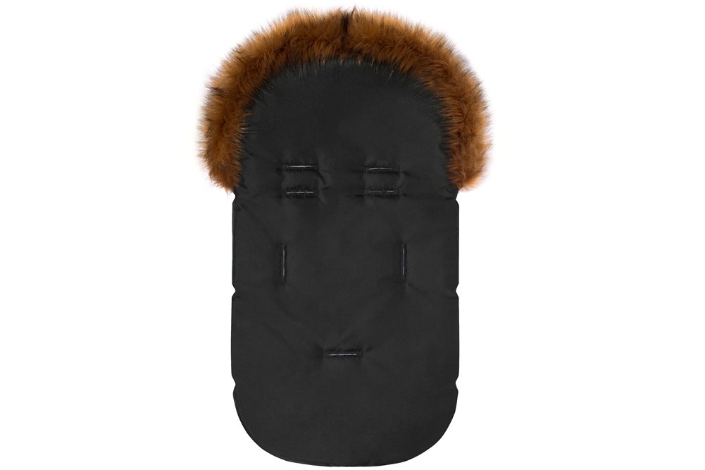 Śpiworek dla dziecka do wózka gondoli fotelika czarny pikowany+mufki