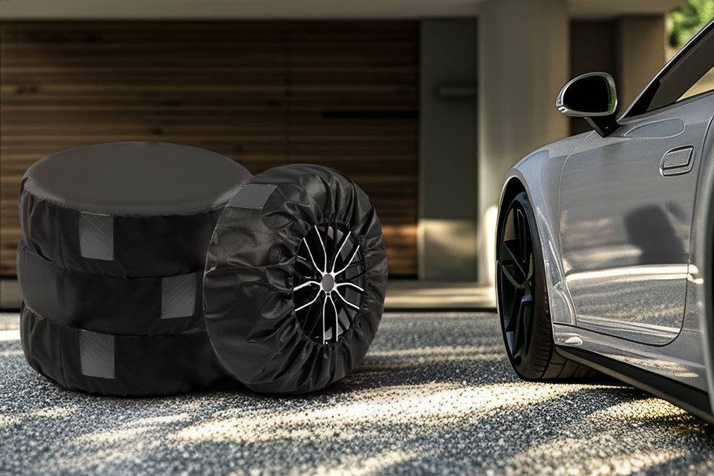 Zestaw 4 szt. pokrowców na koła zapasowe 14-17 cali