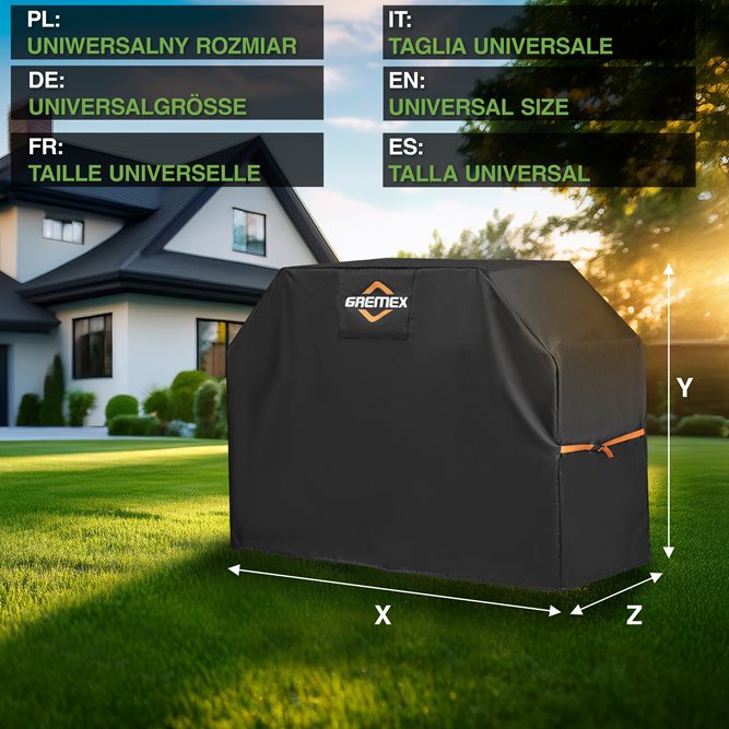 Pokrowiec na grill ogrodowy 165x60x116cm z wentylacją wzmacniany wodoo