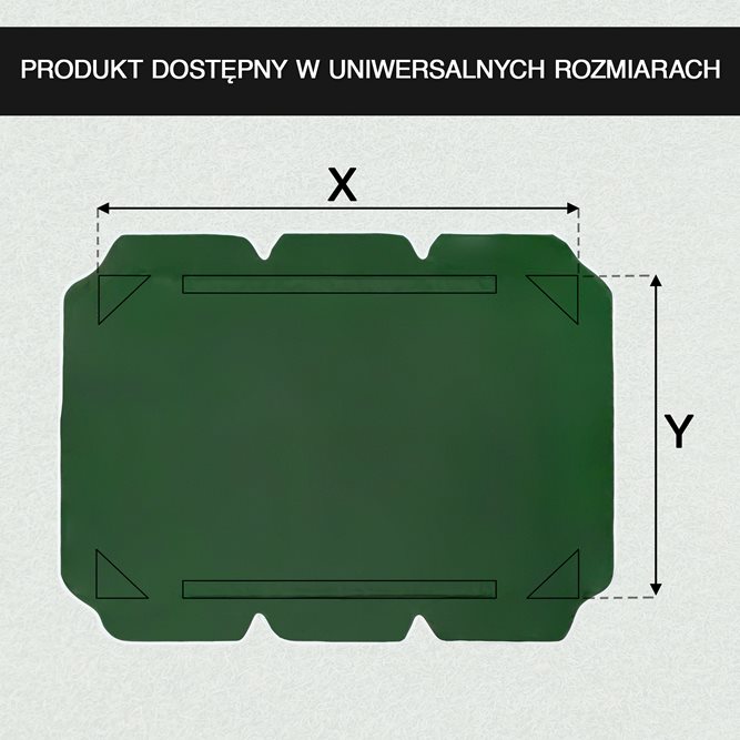 Daszek na huśtawkę 112x166cm zielony