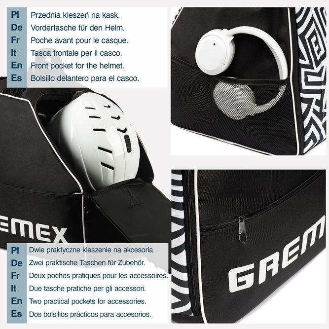 Pokrowiec na buty narciarskie, rolki neon