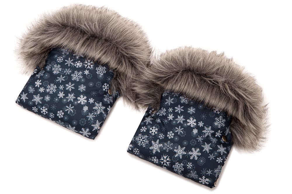 Śpiworek dla dziecka do wózka gondoli fotelika snieżynki+mufki