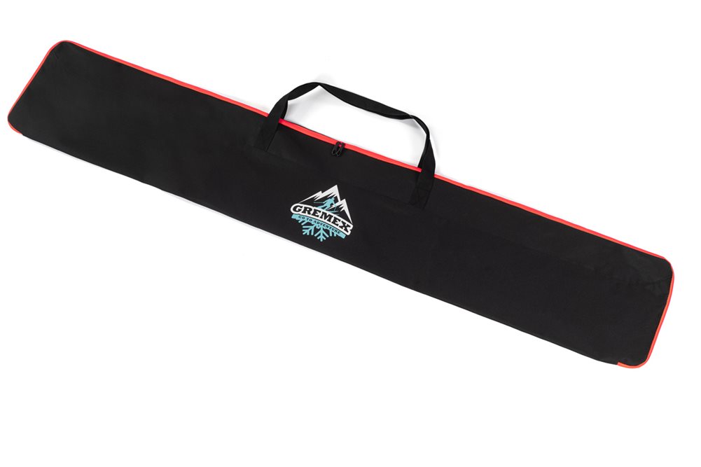 Pokrowiec BASIC na narty czarno-różowy 160/180cm
