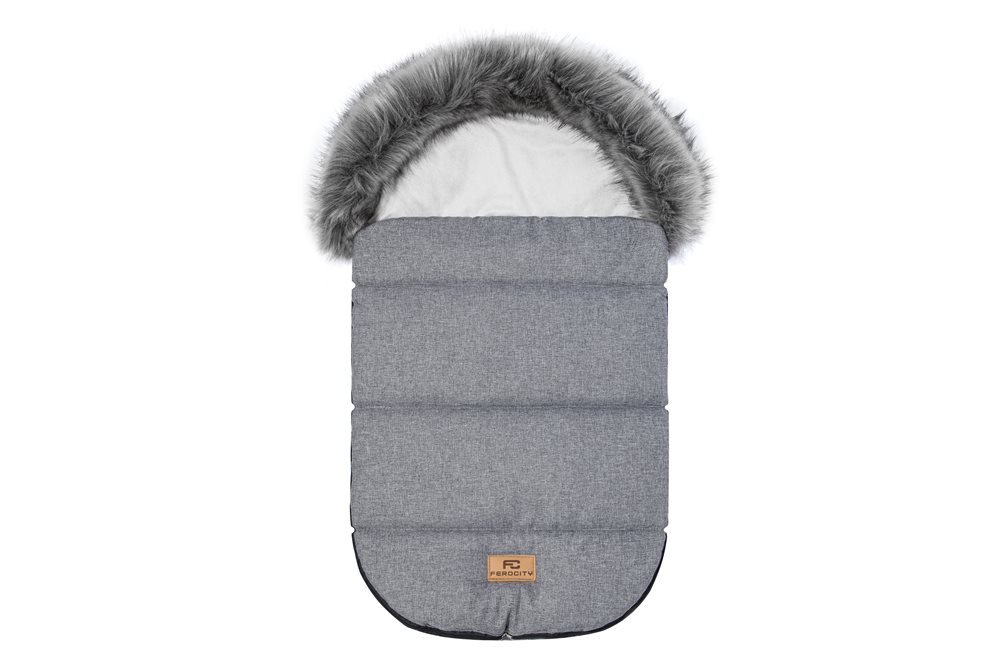 Śpiworek dla dziecka do wózka gondoli fotelika len