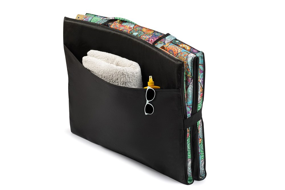 Mata plażowa rozpinana na kamieniste plaże 200x62cm wzór mandala