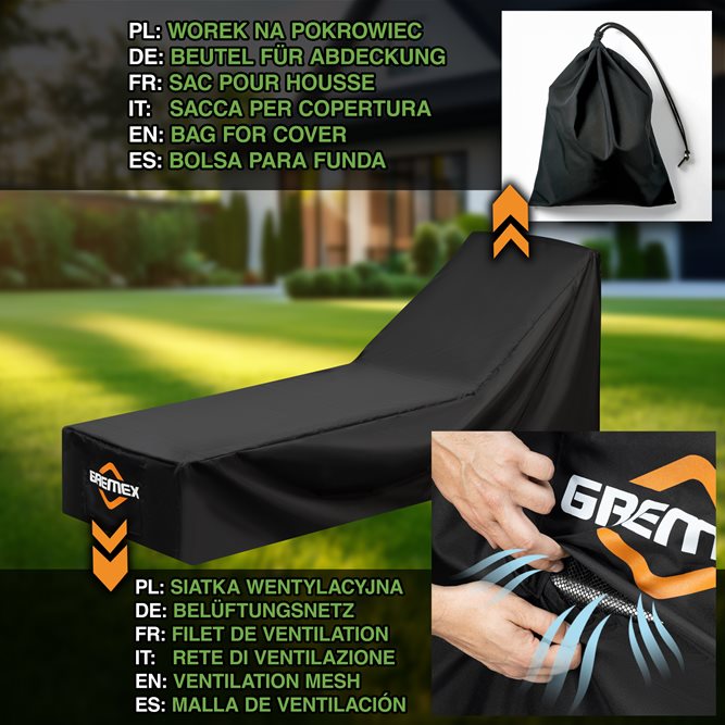 Pokrowiec na leżak ogrodowy