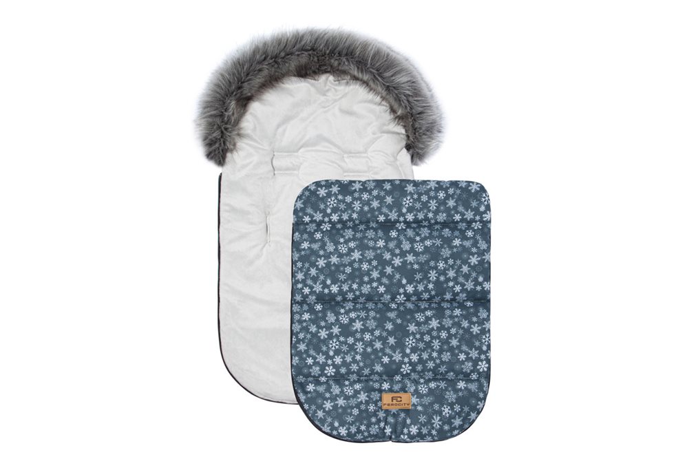Śpiworek dla dziecka do wózka gondoli fotelika snieżynki