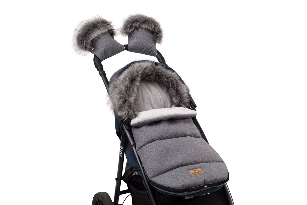 Śpiworek dla dziecka do wózka gondoli fotelika len