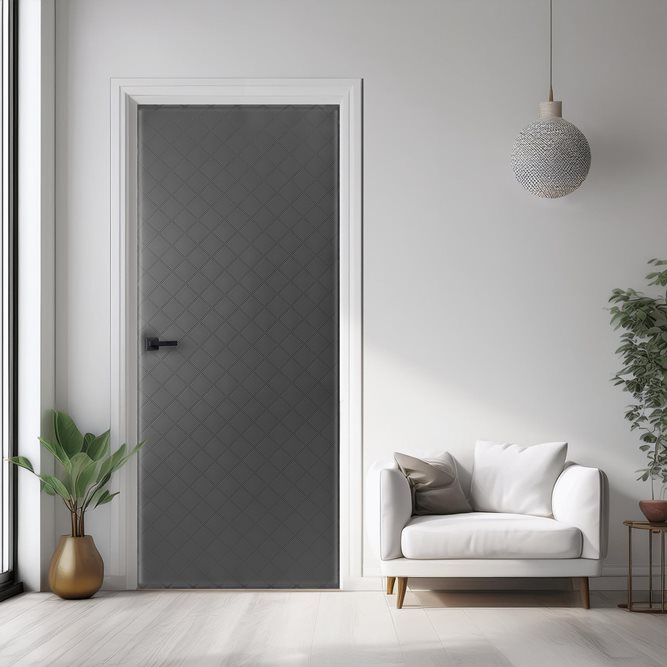 Tapicerka drzwi szara