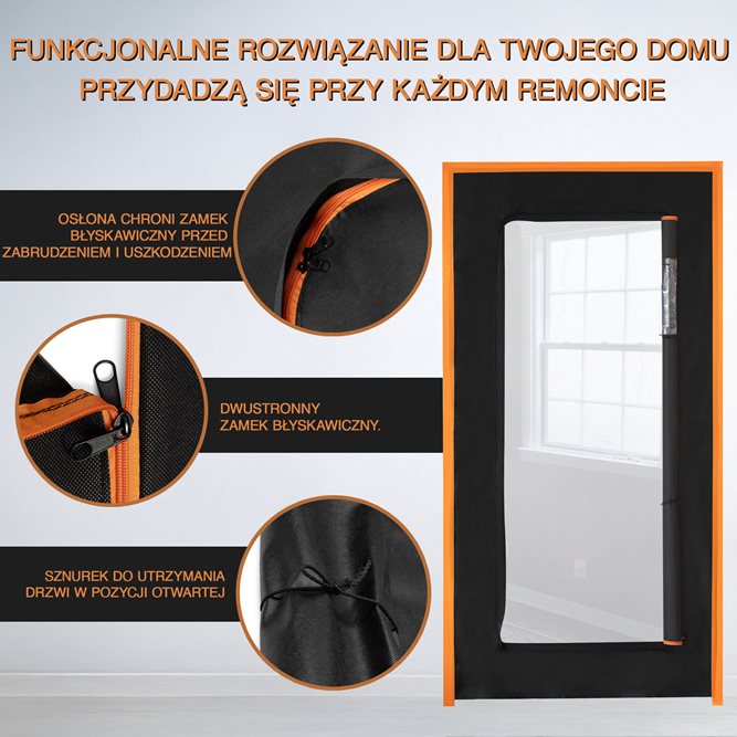 Drzwi remontowe z oknem