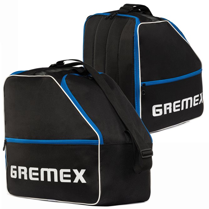 Zestaw PREMIUM pokrowiec na buty+narty czarno-niebieski 160/180cm