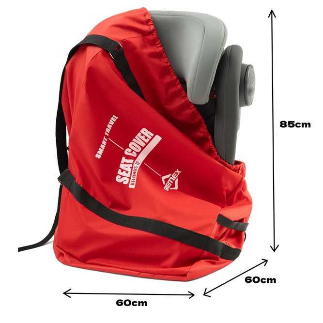 Pokrowiec, worek na fotelik czerwony