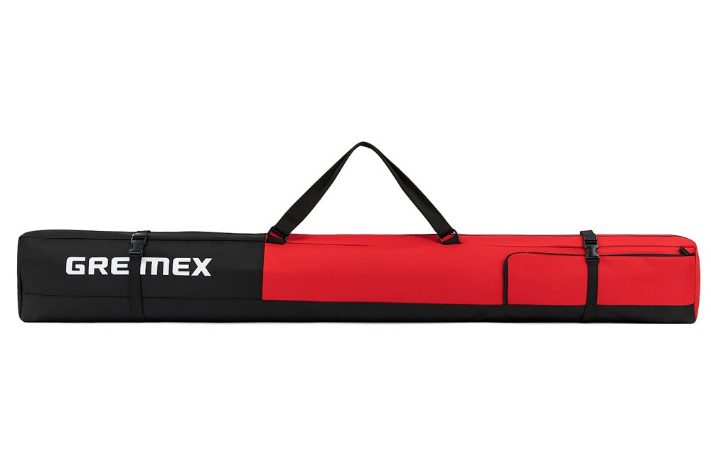 Pokrowiec na narty Premium Czerwony 160/180cm