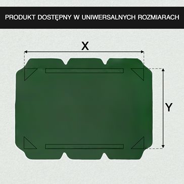 Daszek na huśtawkę 120x200cm zielony