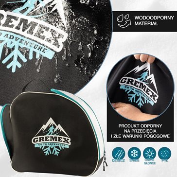 Zestaw BASIC pokrowiec na buty+narty grafitowy 160/180cm