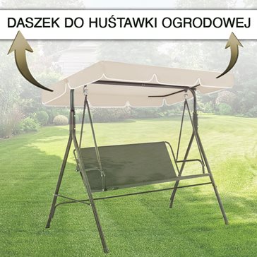 Daszek na huśtawkę 120x200cm ecrue