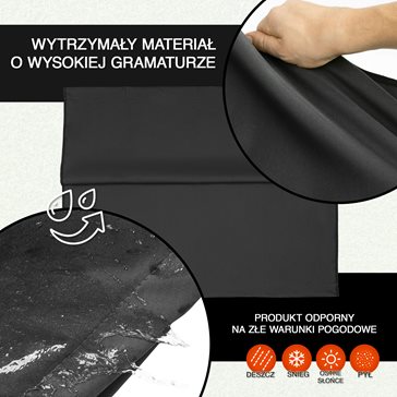 Wymienne siedzisko na huśtawkę ogrodową grafitowe - wiele rozmiarów