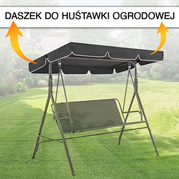 Daszek na huśtawkę 110x188cm grafit