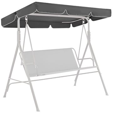 Daszek na huśtawkę 120x200cm grafitowy