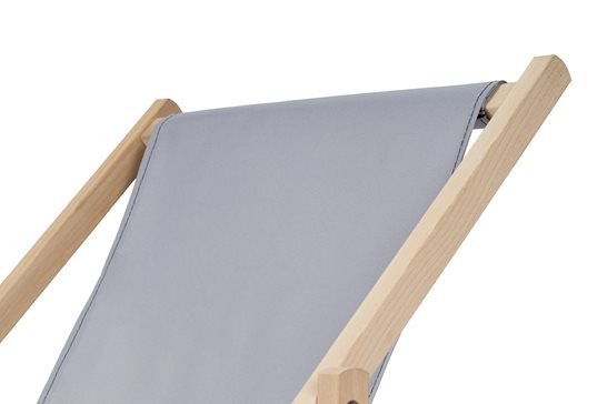 Wymienne siedzisko do leżaka ogrodowego 120x44cm SZARE