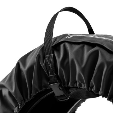 Uniwersalny zestaw 4 szt. pokrowców na koła zapasowe czarny z klamrą