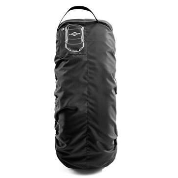 Uniwersalny zestaw 4 szt. pokrowców na koła zapasowe czarny z klamrą