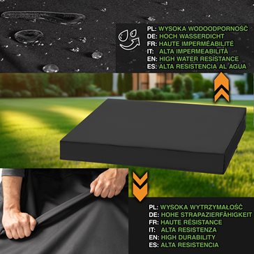 Pokrowiec na piaskownicę 140x140x16cm