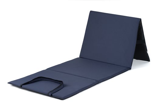 Mata plażowa rozpinana na kamieniste plaże 200x62cm wzór granatowy