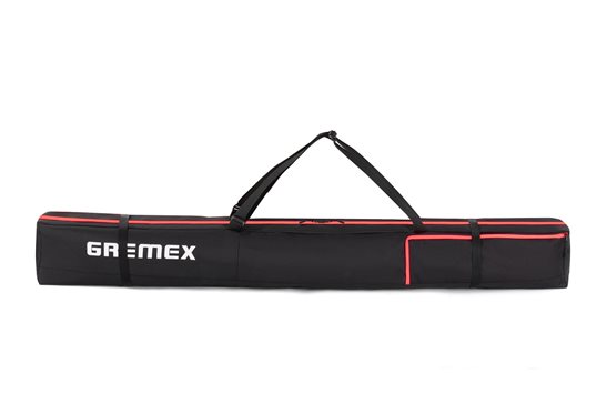 Pokrowiec na narty Premium czarno-różowy 160/180cm