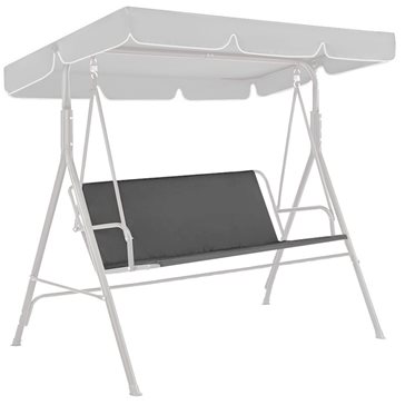 Wymienne siedzisko na huśtawkę ogrodową grafitowe - wiele rozmiarów