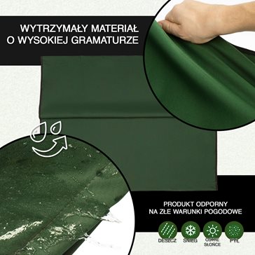 Wymienne siedzisko na huśtawkę ogrodową zielone - wiele rozmiarów