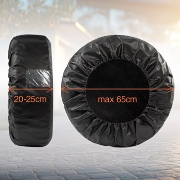 Zestaw 4 szt. pokrowców na koła zapasowe 14-17 cali