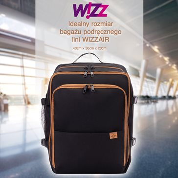 Plecak Premium Czarny Ryanair/Wizzair