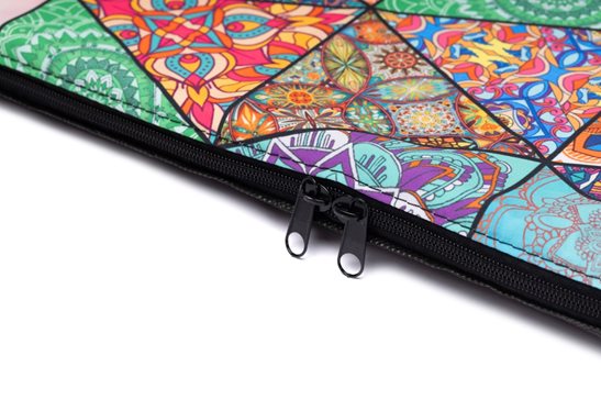 Mata plażowa rozpinana na kamieniste plaże 200x62cm wzór granatowy