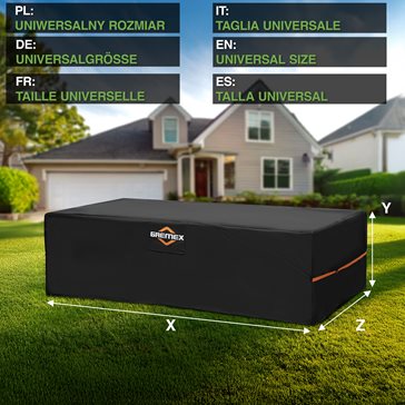 Pokrowiec na meble ogrodowe 200x160x72cm