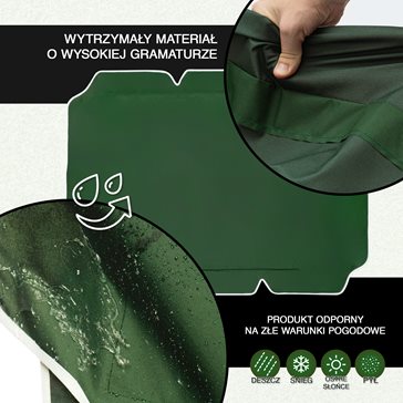 Daszek na huśtawkę 112x166cm zielony