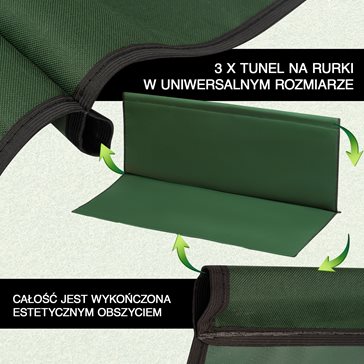 Wymienne siedzisko na huśtawkę ogrodową zielone - wiele rozmiarów