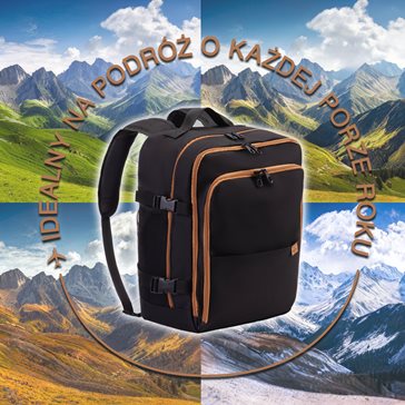 Plecak Premium Czarny Ryanair/Wizzair